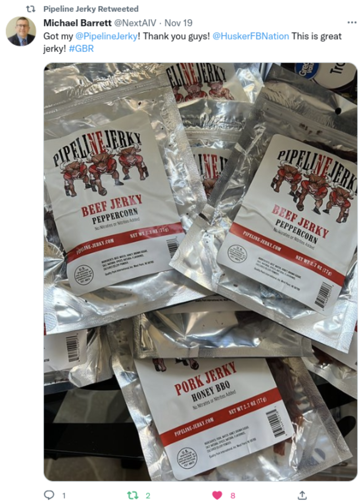 "Original" Peppercorn Beef Jerky