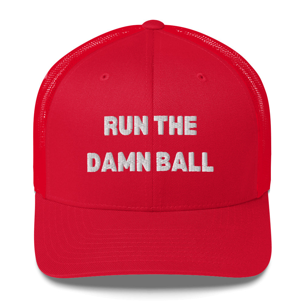 Run the damn hot sale ball hat uga